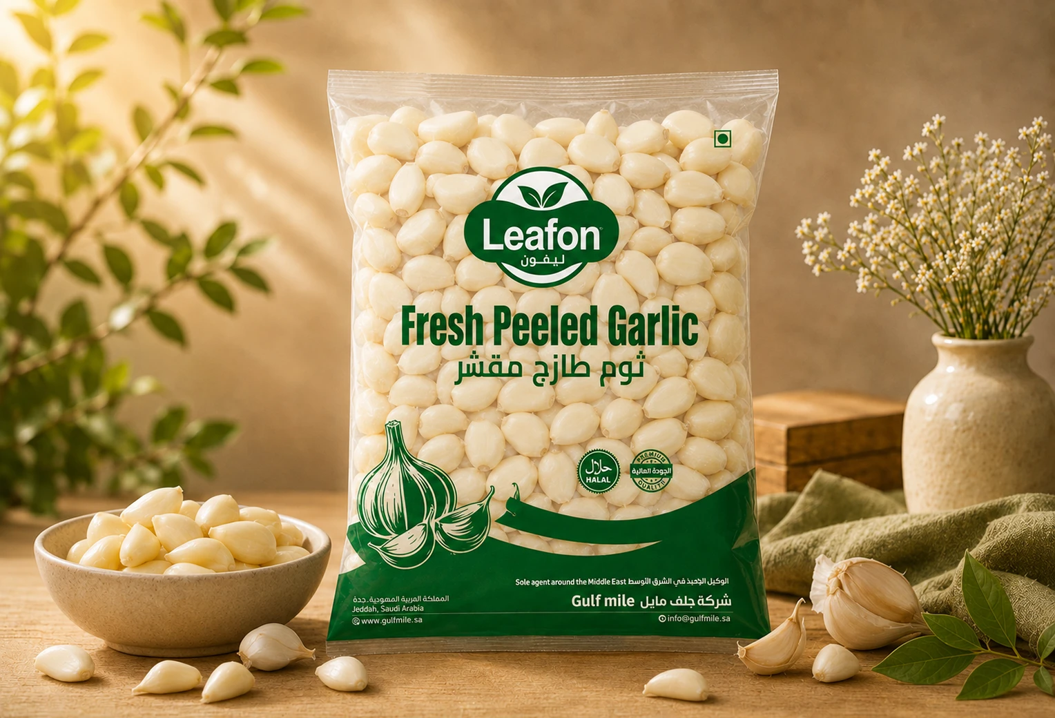 FRESH PEELED GARLIC CLOVES